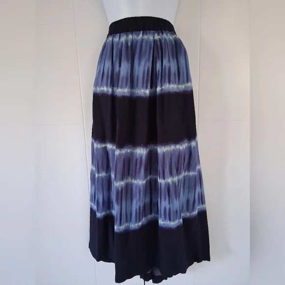 BeachLunchLounge/ Jeremie Midi Skirt In Colour Jakarta/ Tie-Dye/ Size US S - Picture 4 of 12